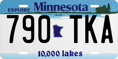 MN license plate 790TKA