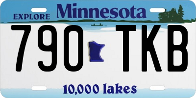 MN license plate 790TKB