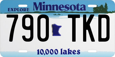 MN license plate 790TKD