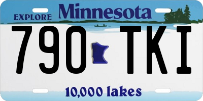 MN license plate 790TKI