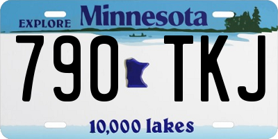 MN license plate 790TKJ