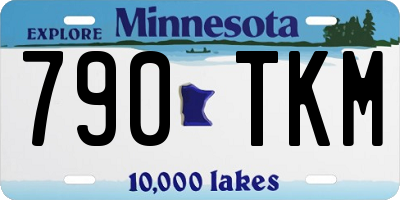 MN license plate 790TKM
