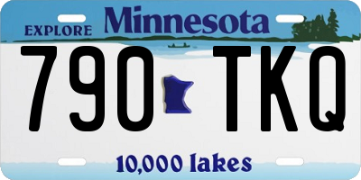 MN license plate 790TKQ