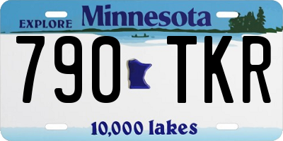 MN license plate 790TKR