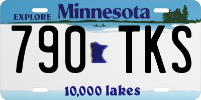 MN license plate 790TKS