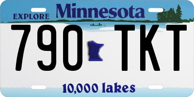 MN license plate 790TKT