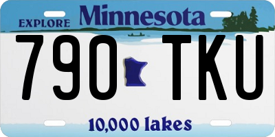 MN license plate 790TKU