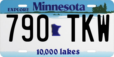 MN license plate 790TKW