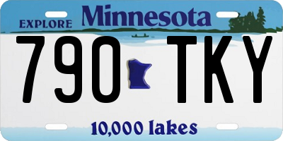 MN license plate 790TKY