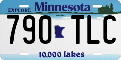 MN license plate 790TLC