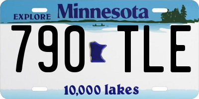 MN license plate 790TLE