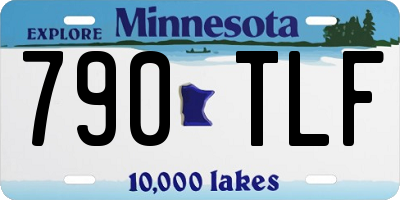 MN license plate 790TLF