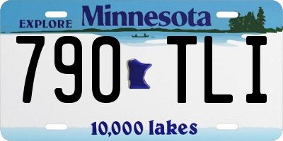 MN license plate 790TLI