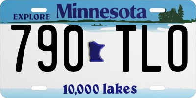MN license plate 790TLO