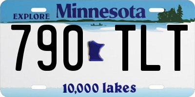 MN license plate 790TLT