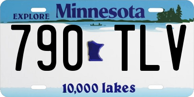 MN license plate 790TLV