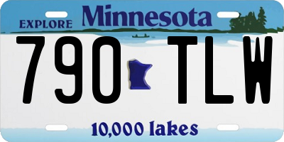 MN license plate 790TLW