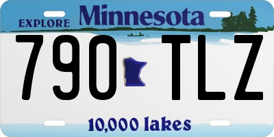 MN license plate 790TLZ