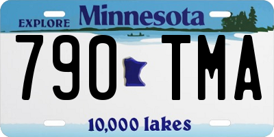 MN license plate 790TMA