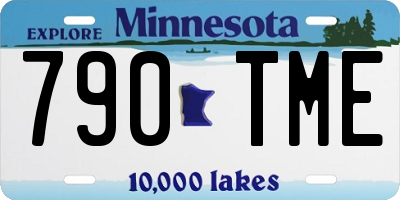 MN license plate 790TME