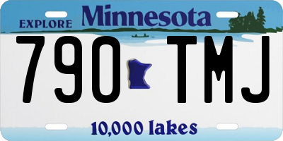 MN license plate 790TMJ