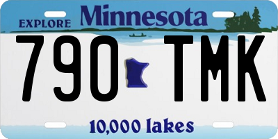 MN license plate 790TMK