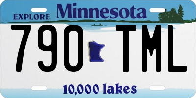 MN license plate 790TML