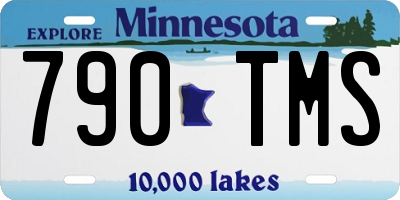 MN license plate 790TMS