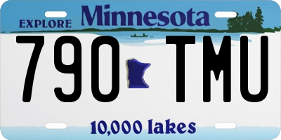 MN license plate 790TMU