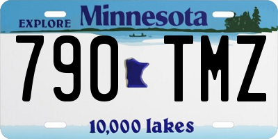 MN license plate 790TMZ