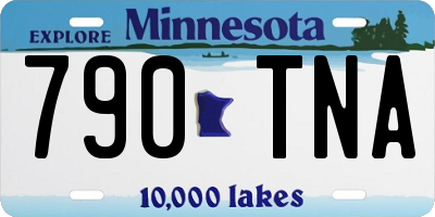 MN license plate 790TNA