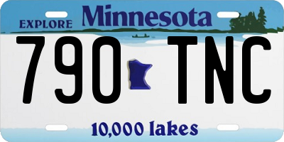 MN license plate 790TNC