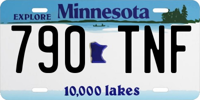 MN license plate 790TNF