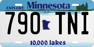 MN license plate 790TNI