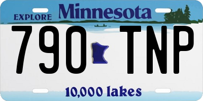 MN license plate 790TNP