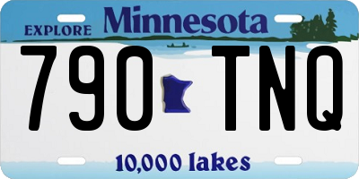 MN license plate 790TNQ