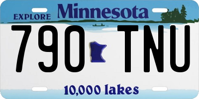 MN license plate 790TNU