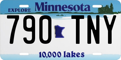 MN license plate 790TNY