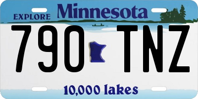 MN license plate 790TNZ