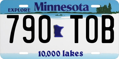 MN license plate 790TOB