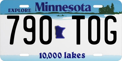 MN license plate 790TOG