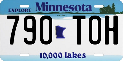 MN license plate 790TOH