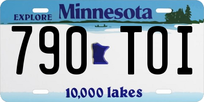 MN license plate 790TOI