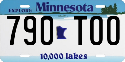 MN license plate 790TOO