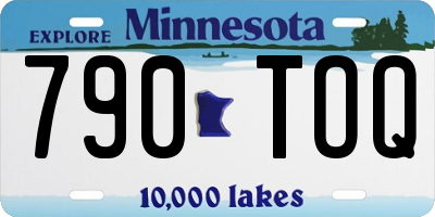 MN license plate 790TOQ