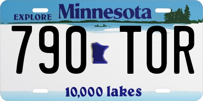 MN license plate 790TOR