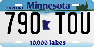 MN license plate 790TOU