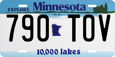 MN license plate 790TOV