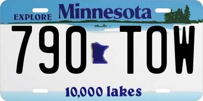 MN license plate 790TOW