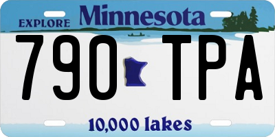 MN license plate 790TPA